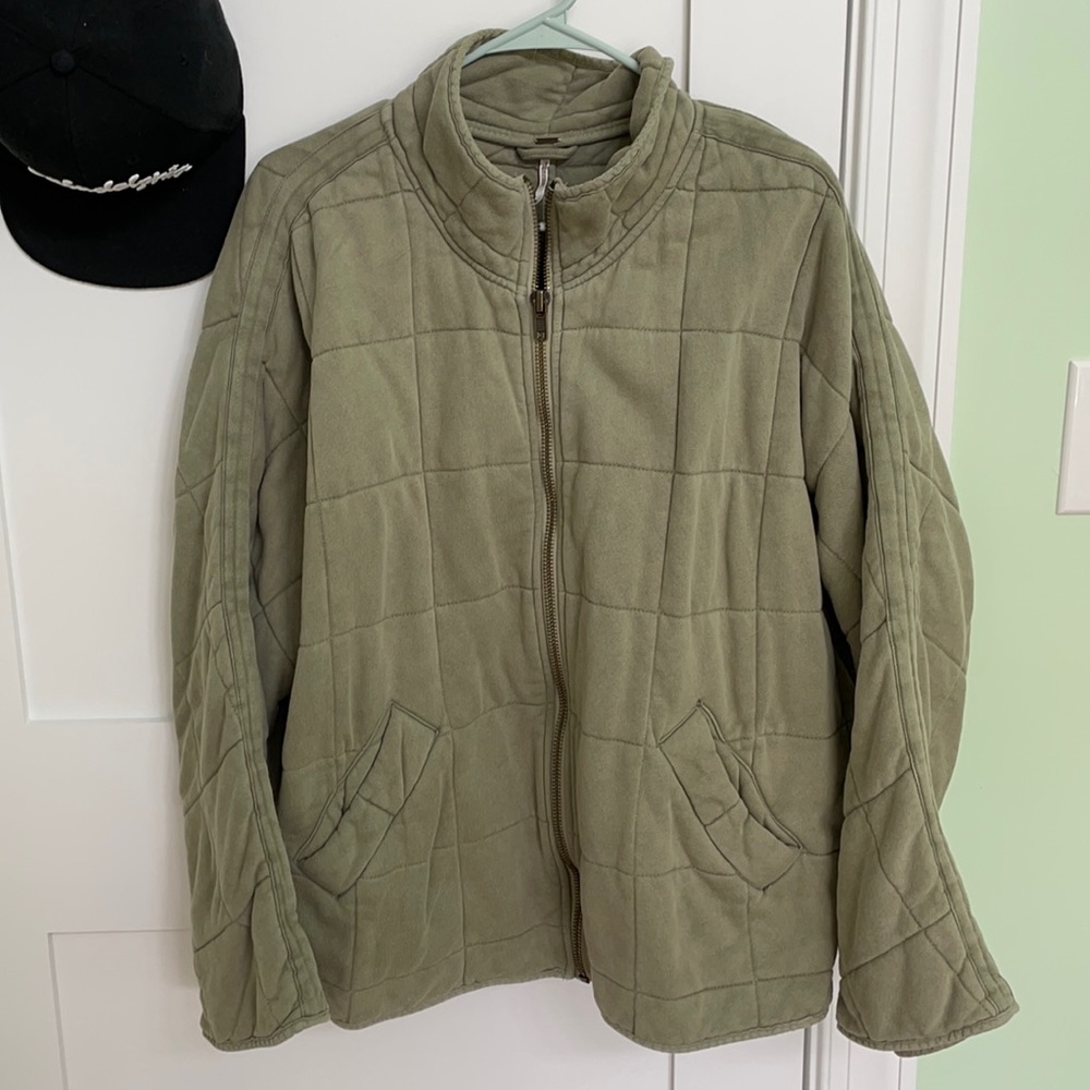 Free People Dolman Knit Quilted Jacket